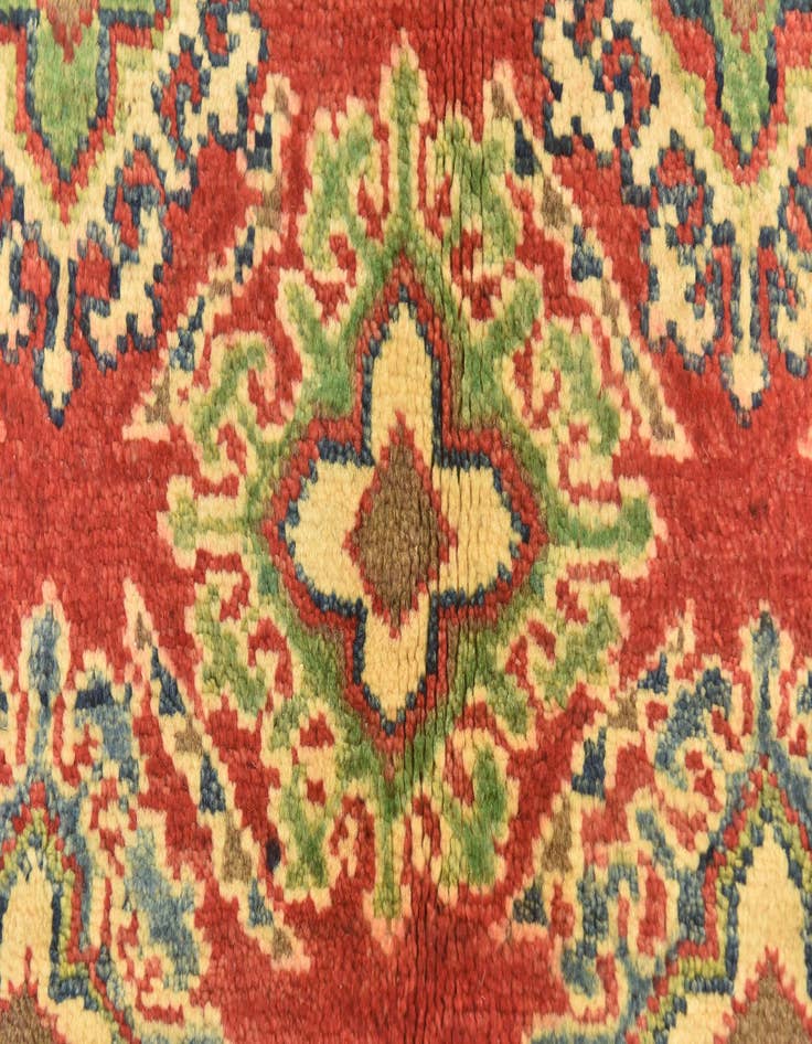 Detail image of  4' x 6' 4  Hand Knotted Kazak Rug