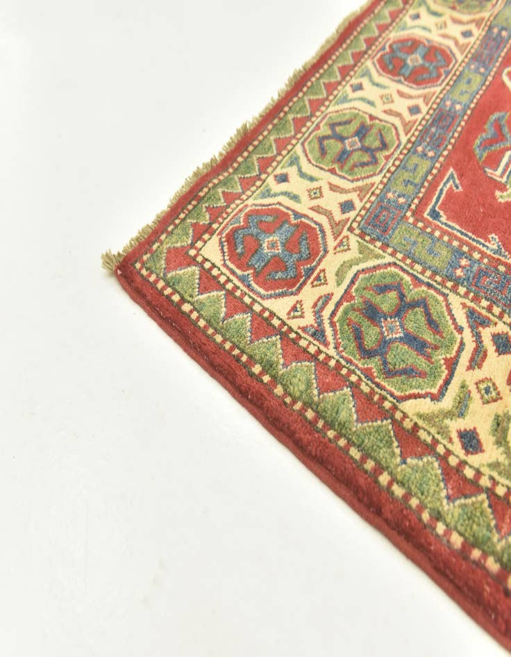 Detail image of  5' 4 x 7' 2  Hand Knotted Kazak Rug