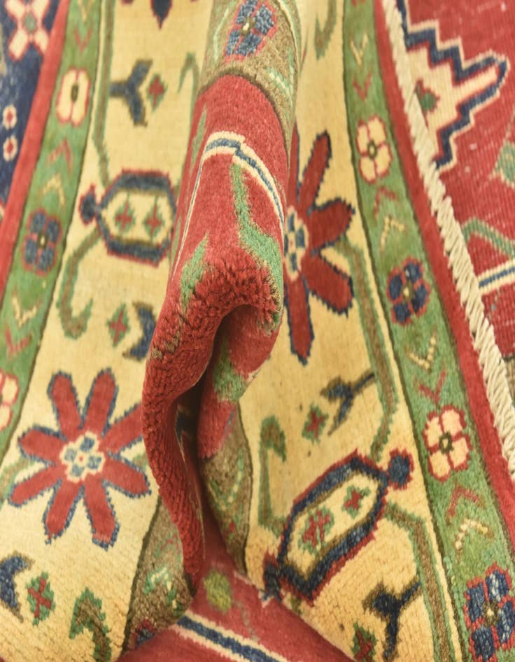 Detail image of  4' 3 x 6'  Hand Knotted Kazak Rug