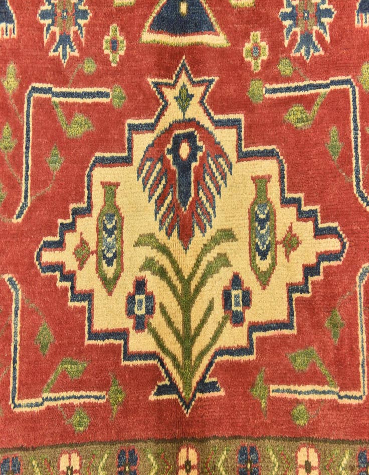 Detail image of  4' 3 x 6'  Hand Knotted Kazak Rug
