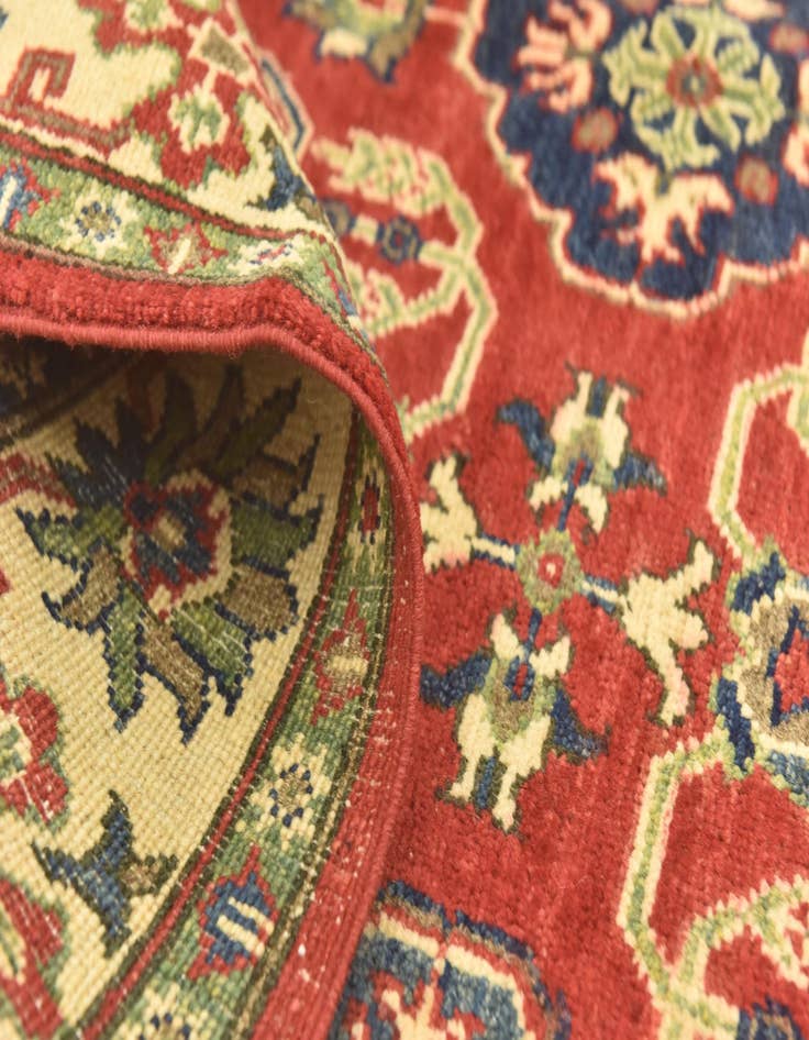 Detail image of  5' x 7' 3  Hand Knotted Kazak Rug