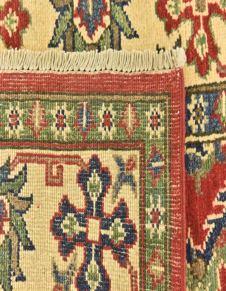 Detail image of  5' x 7' 3  Hand Knotted Kazak Rug