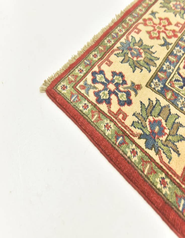 Detail image of  5' x 7' 3  Hand Knotted Kazak Rug