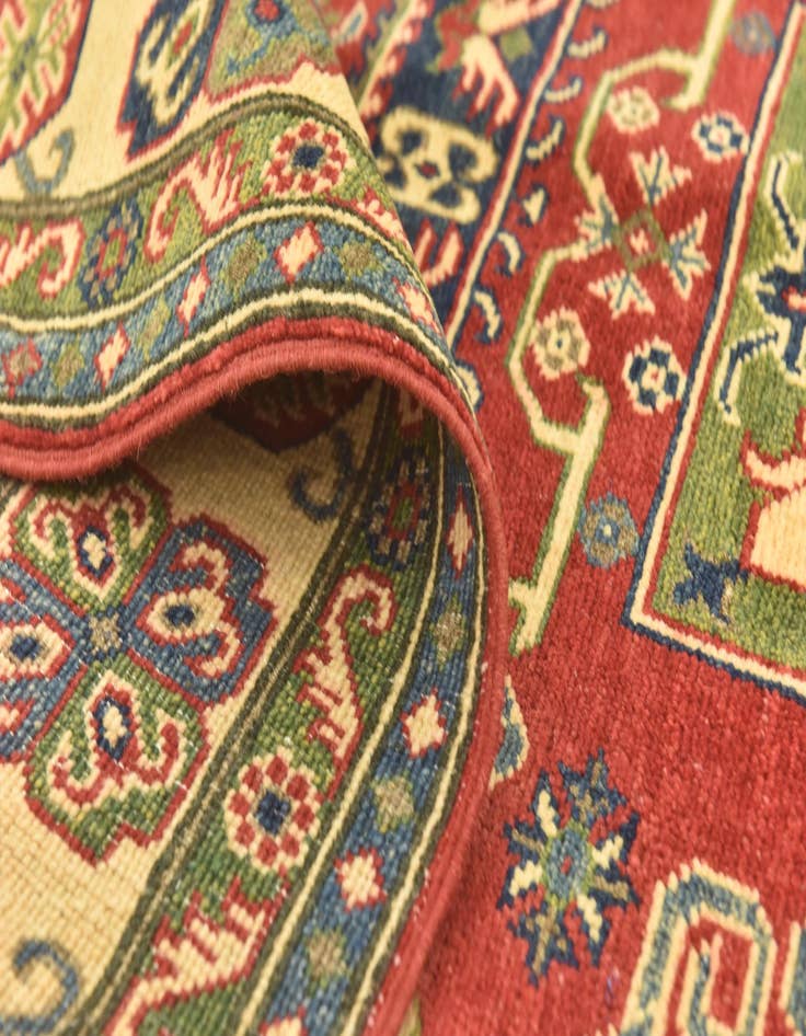 Detail image of  5' x 6' 7  Hand Knotted Kazak Rug