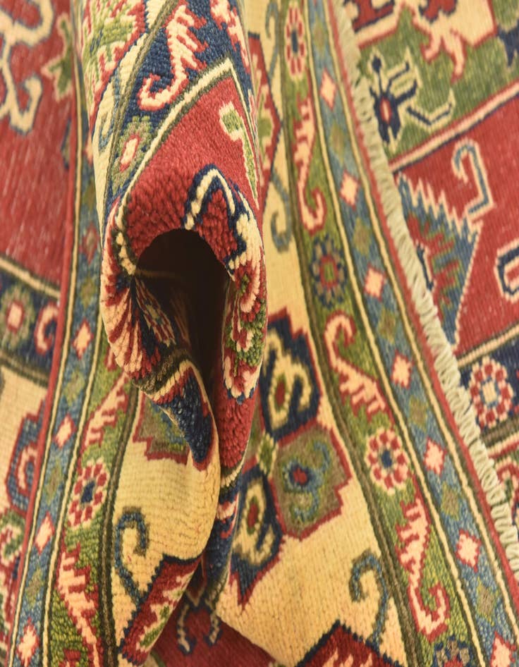 Detail image of  5' x 6' 7  Hand Knotted Kazak Rug