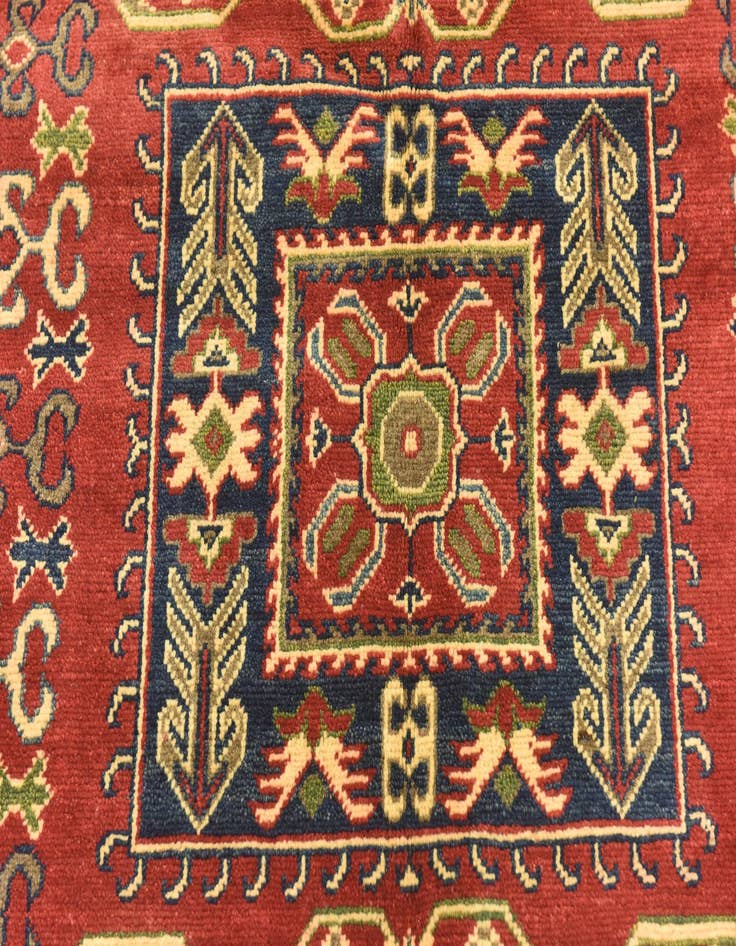 Detail image of  5' x 6' 7  Hand Knotted Kazak Rug