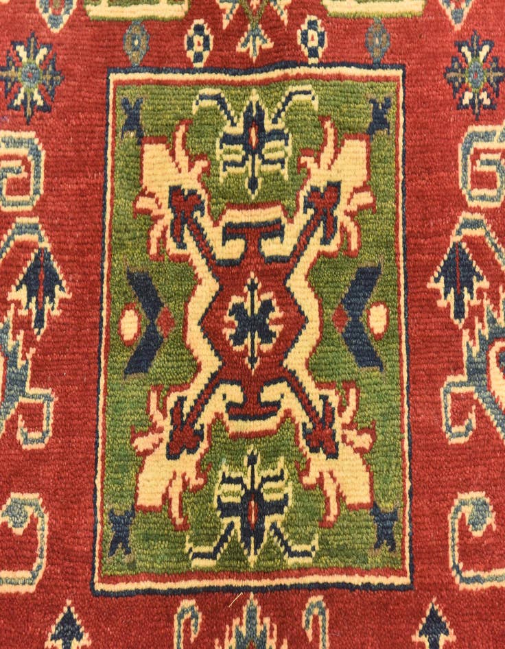 Detail image of  5' x 6' 7  Hand Knotted Kazak Rug