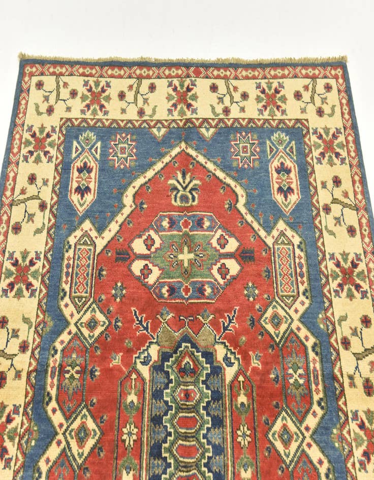 Detail image of  3' 10 x 5' 7  Hand Knotted Kazak Rug