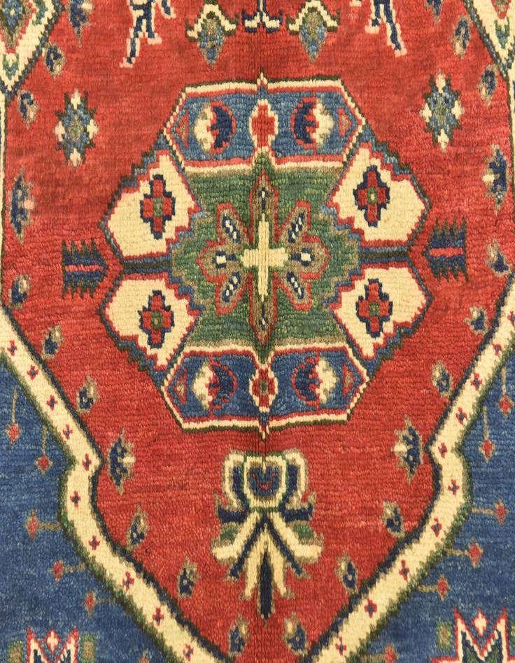 Detail image of  3' 10 x 5' 7  Hand Knotted Kazak Rug