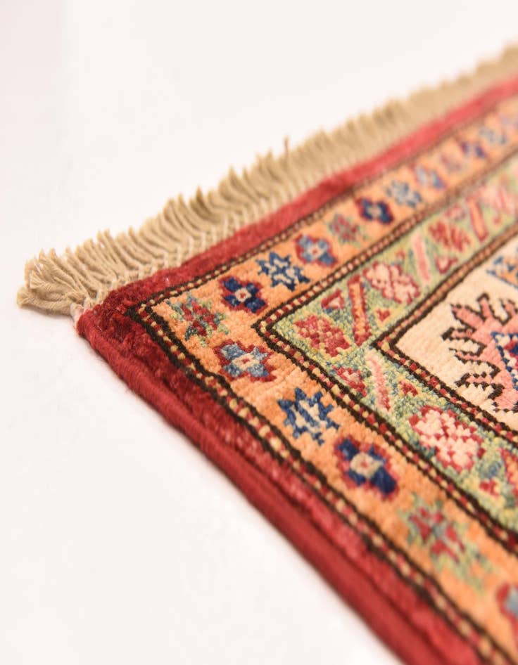 Detail image of  5' 2 x 7' 1  Hand Knotted Kazak Oriental Rug