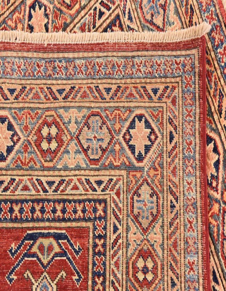 Detail image of  4' 11 x 6' 7  Hand Knotted Kazak Oriental Rug