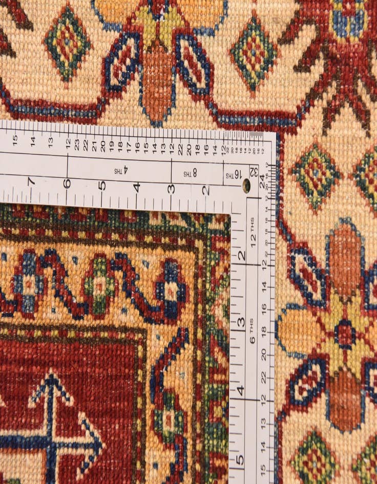 Detail image of  4' 11 x 6' 11  Hand Knotted Kazak Oriental Rug