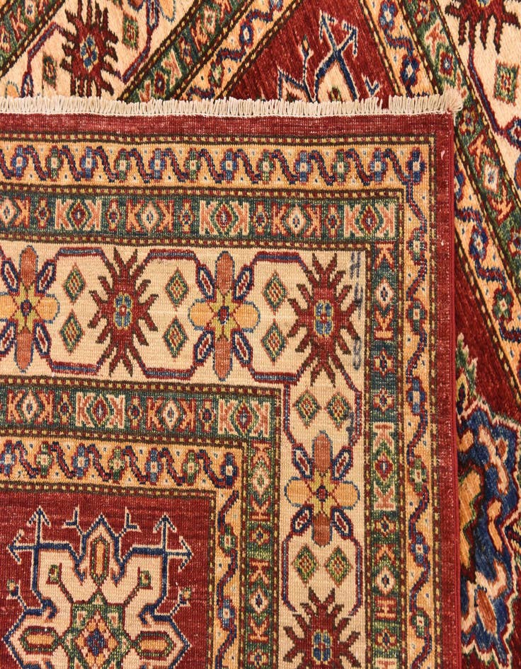 Detail image of  4' 11 x 6' 11  Hand Knotted Kazak Oriental Rug
