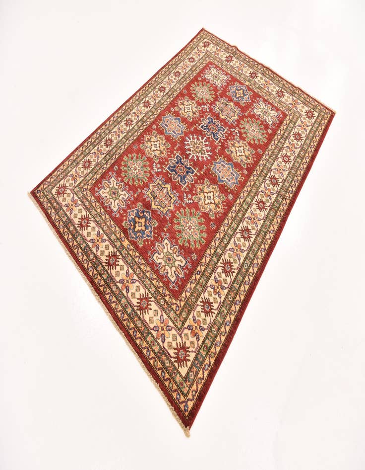 Detail image of  4' 11 x 6' 11  Hand Knotted Kazak Oriental Rug