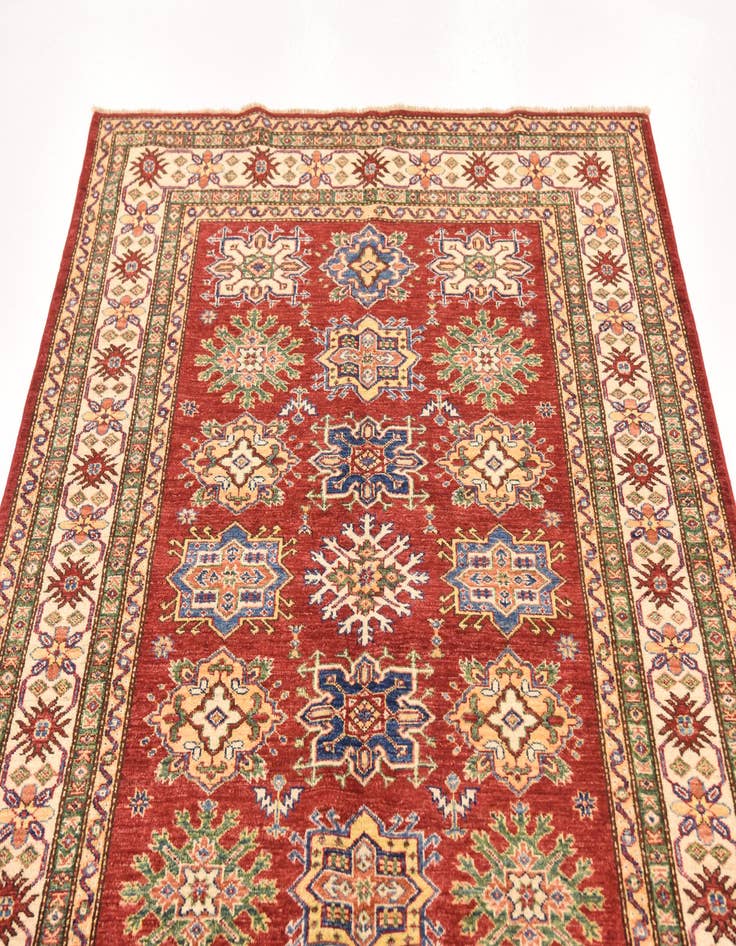 Detail image of  4' 11 x 6' 11  Hand Knotted Kazak Oriental Rug