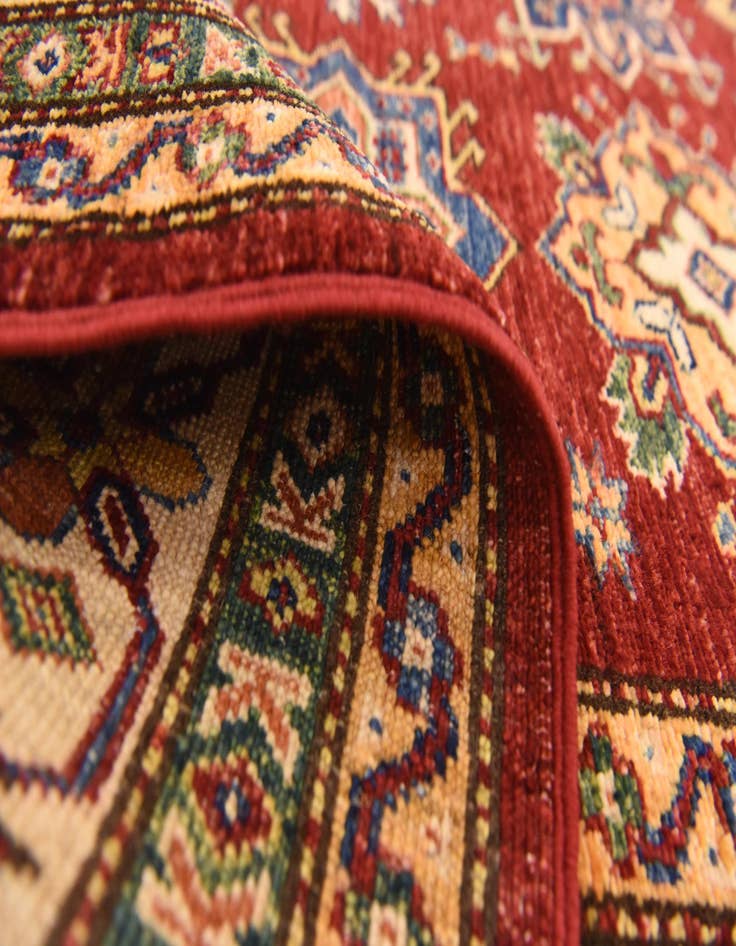 Detail image of  4' 11 x 6' 11  Hand Knotted Kazak Oriental Rug