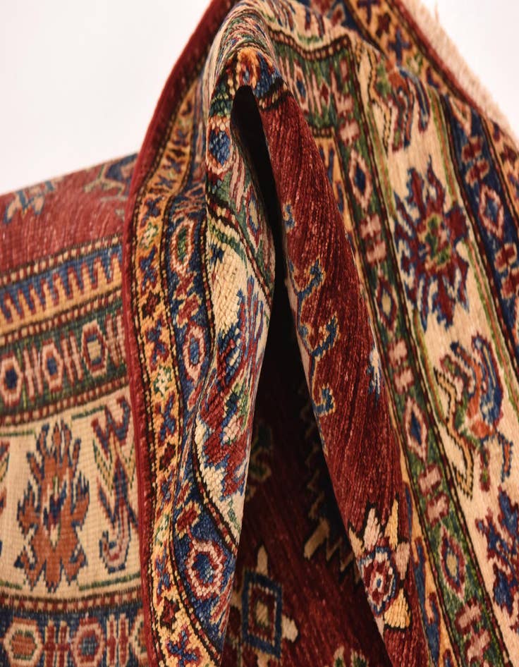 Detail image of  4' 10 x 6' 8  Hand Knotted Kazak Oriental Rug