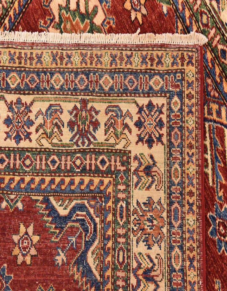 Detail image of  4' 10 x 6' 8  Hand Knotted Kazak Oriental Rug