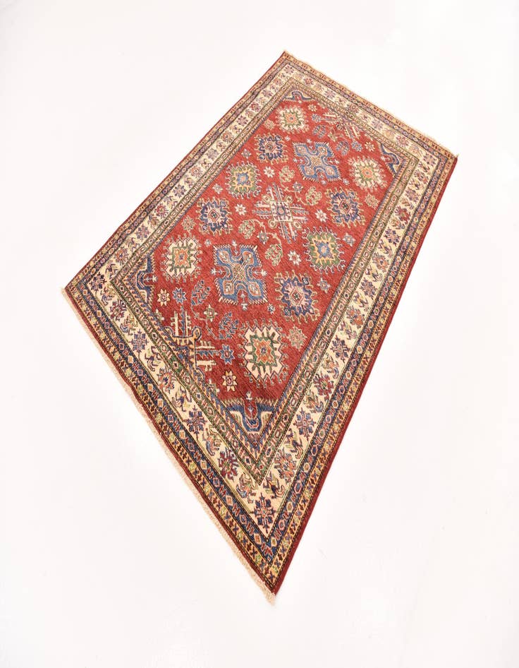 Detail image of  4' 10 x 6' 8  Hand Knotted Kazak Oriental Rug