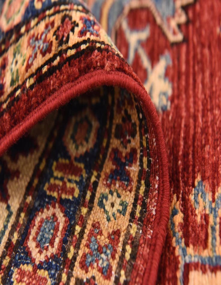 Detail image of  5' x 6' 6  Hand Knotted Kazak Oriental Rug