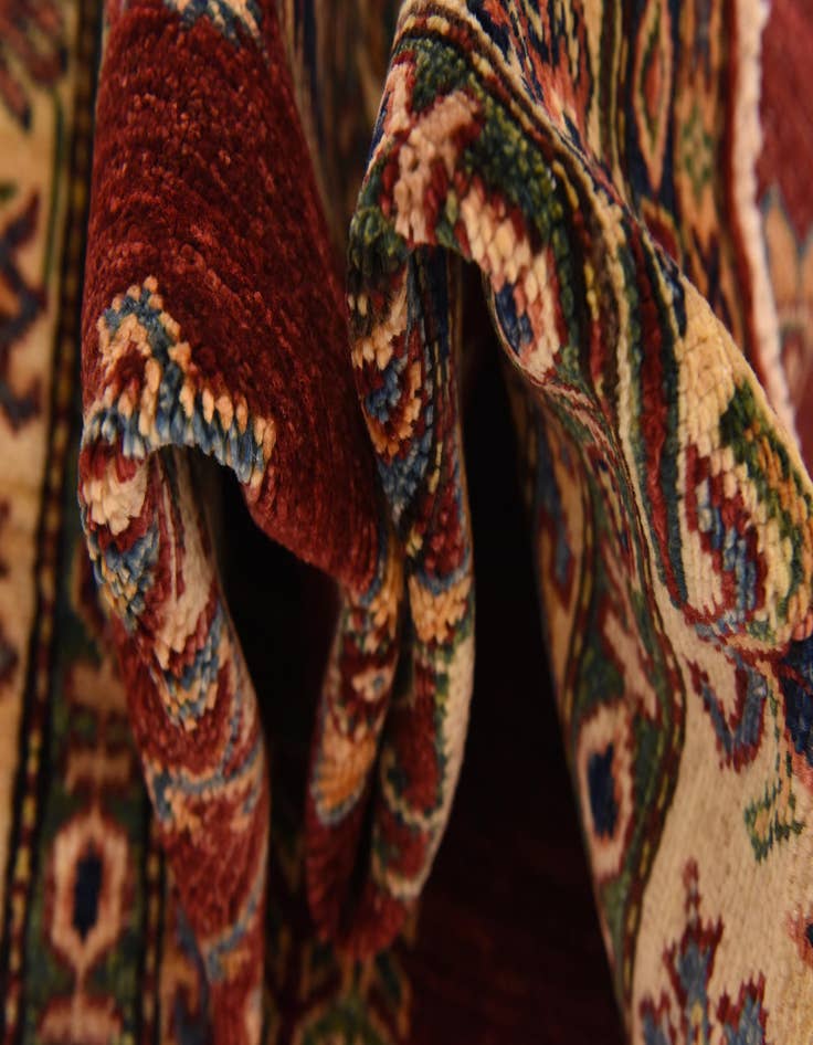 Detail image of  5' x 6' 6  Hand Knotted Kazak Oriental Rug