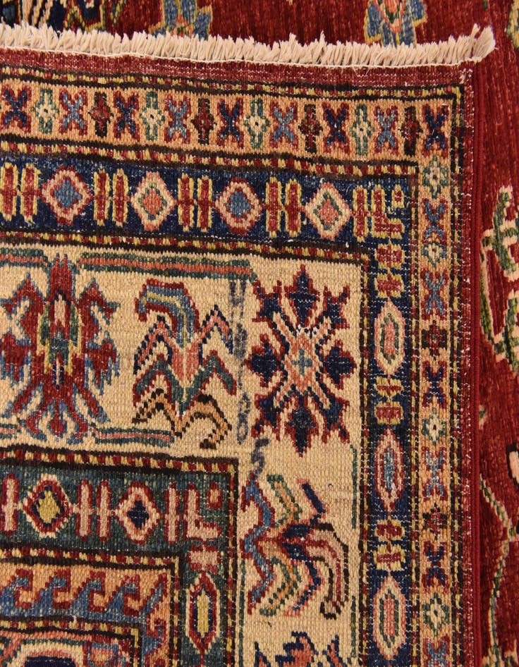 Detail image of  5' x 6' 6  Hand Knotted Kazak Oriental Rug