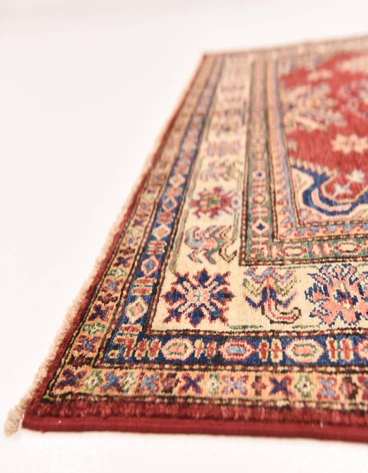 Detail image of  5' x 6' 6  Hand Knotted Kazak Oriental Rug