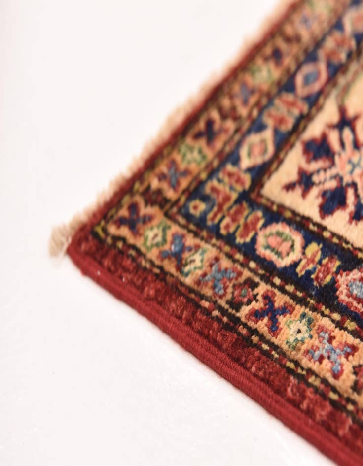 Detail image of  5' x 6' 6  Hand Knotted Kazak Oriental Rug