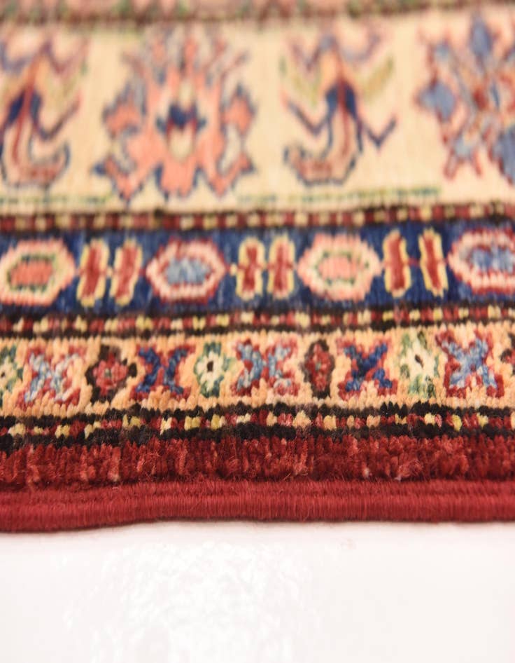Detail image of  5' x 6' 6  Hand Knotted Kazak Oriental Rug