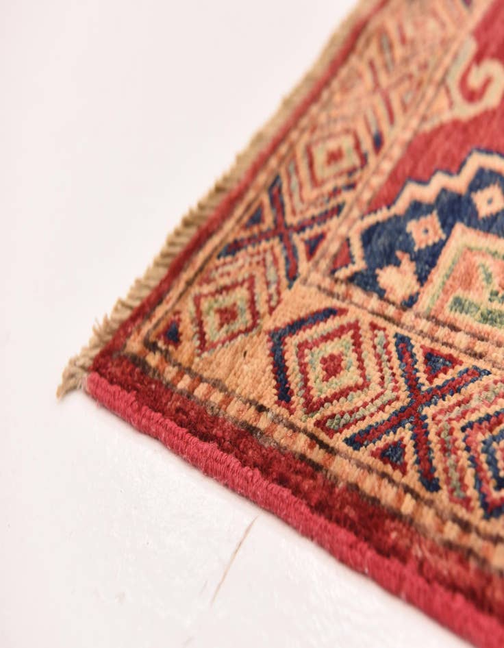 Detail image of  4' 10 x 6' 8  Hand Knotted Kazak Oriental Rug