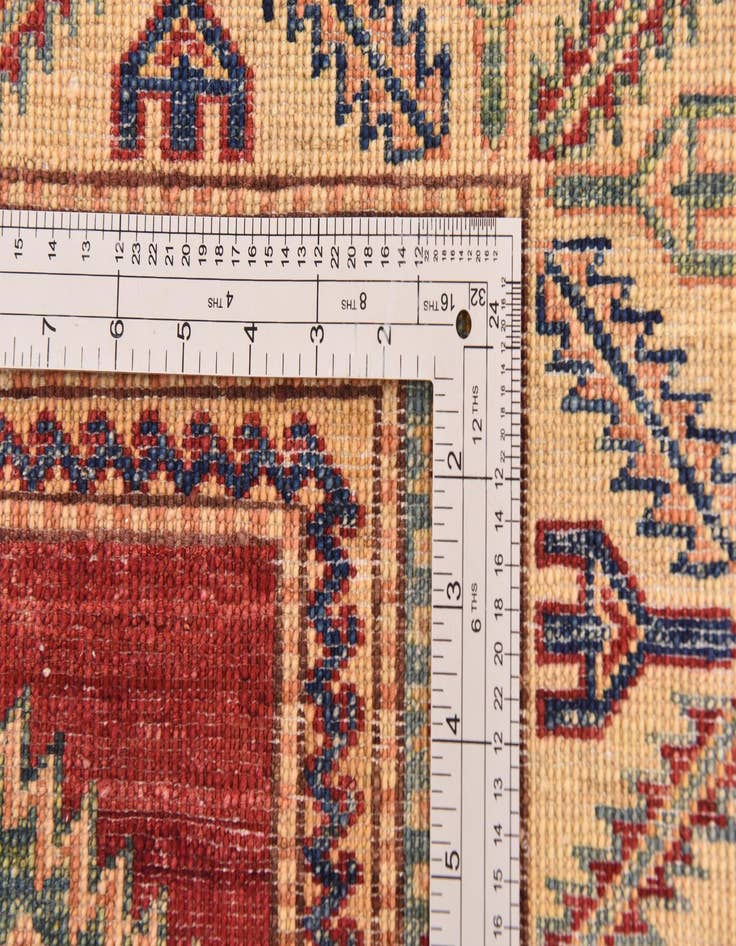 Detail image of  4' 10 x 6' 7  Hand Knotted Kazak Oriental Rug