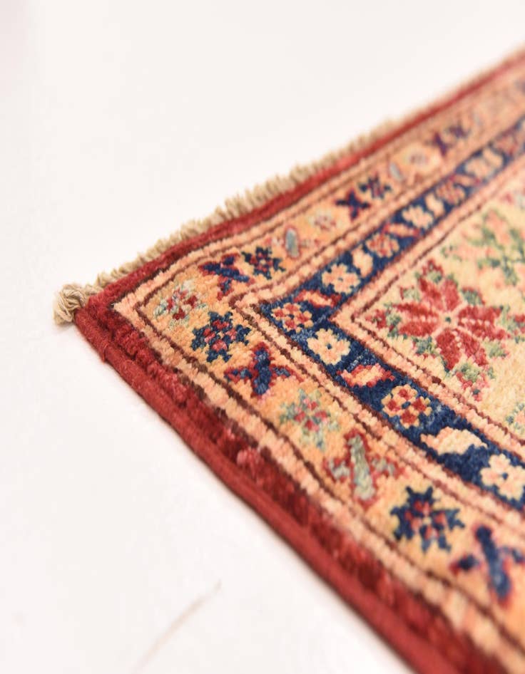 Detail image of  4' 11 x 6' 8  Hand Knotted Kazak Oriental Rug