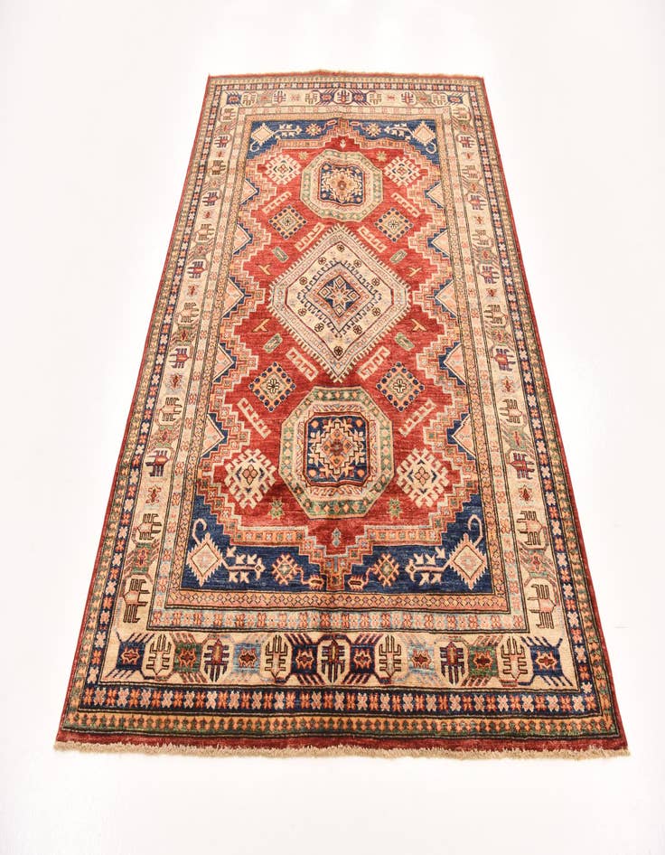 Detail image of  5' 1 x 6' 11  Hand Knotted Kazak Oriental Rug