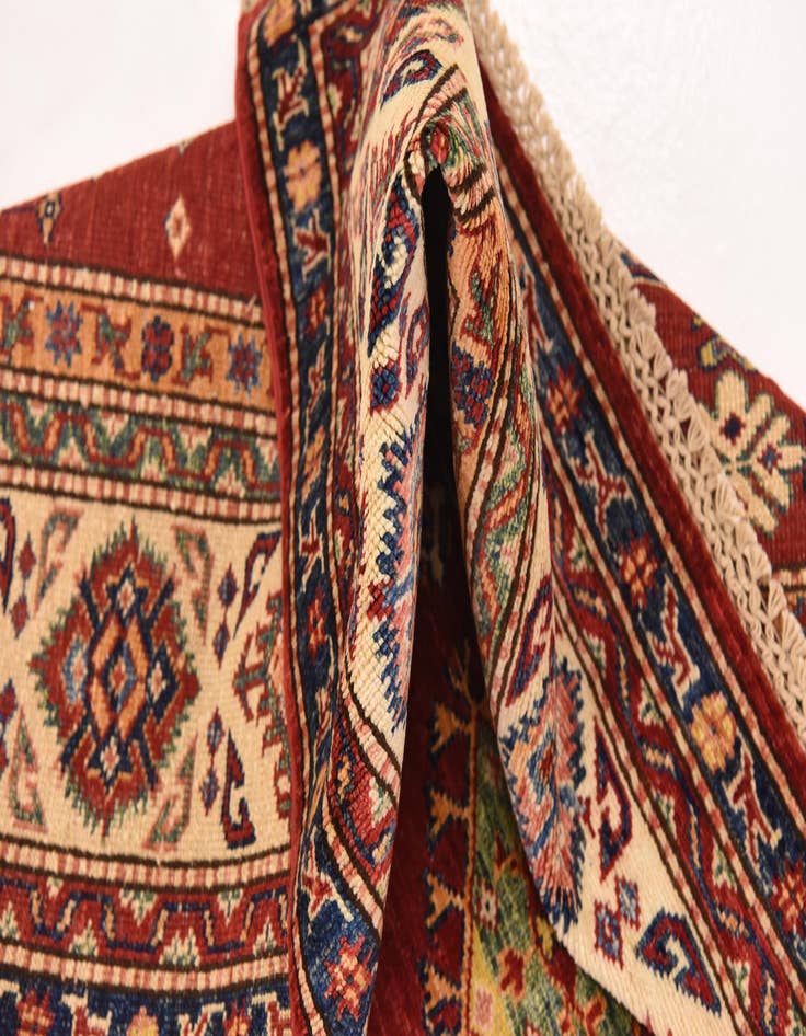 Detail image of 5' 7 x 8' 4 Hand Knotted Kazak Oriental Rug