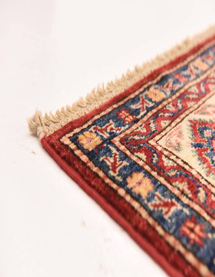 Detail image of 5' 7 x 8' 4 Hand Knotted Kazak Oriental Rug