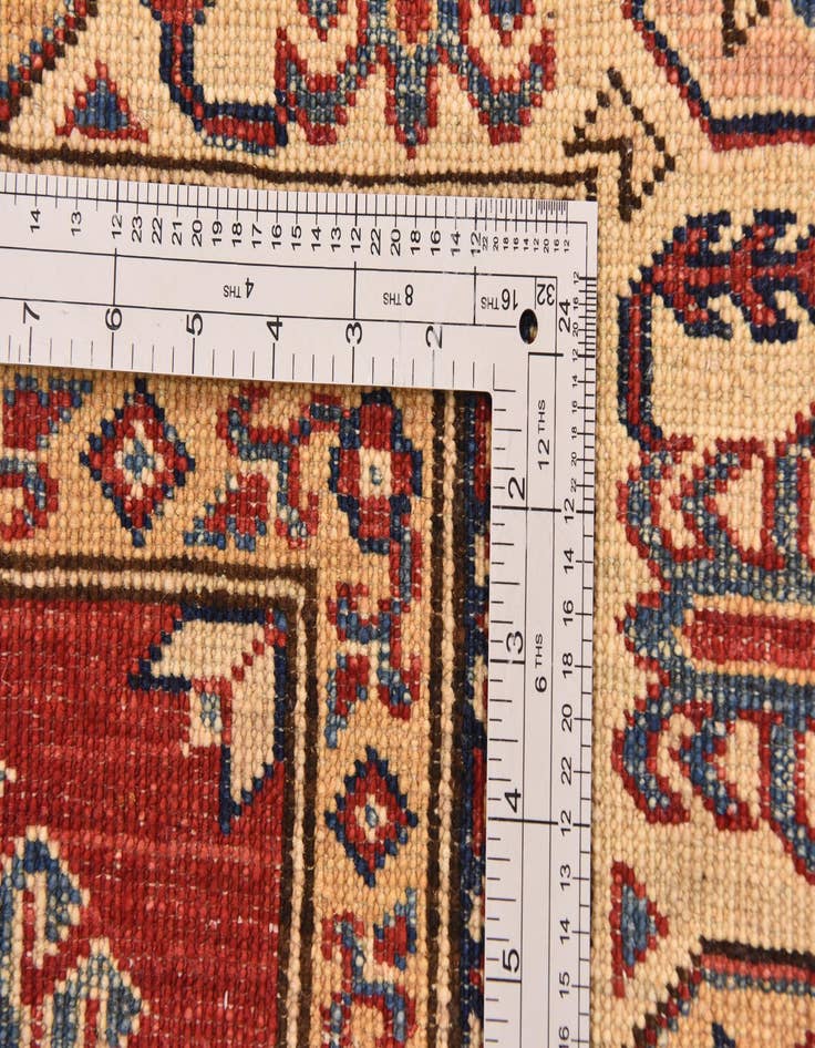 Detail image of  4' 11 x 6' 6  Hand Knotted Kazak Oriental Rug