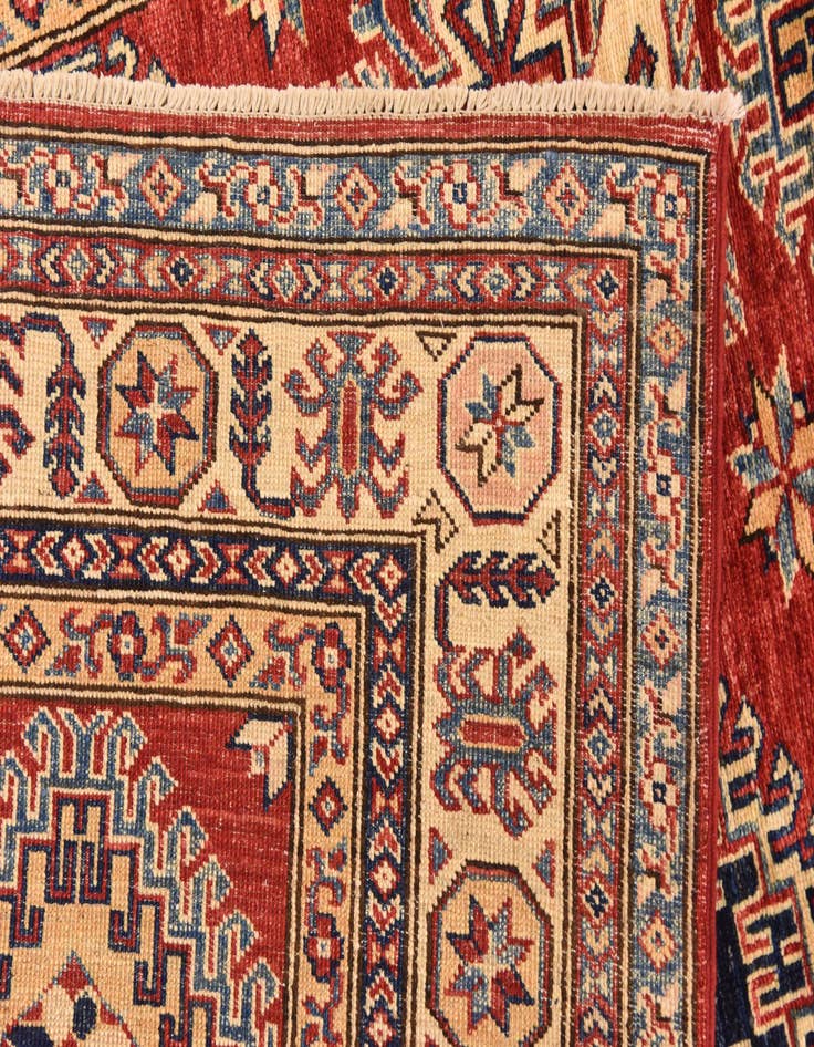 Detail image of  4' 11 x 6' 6  Hand Knotted Kazak Oriental Rug