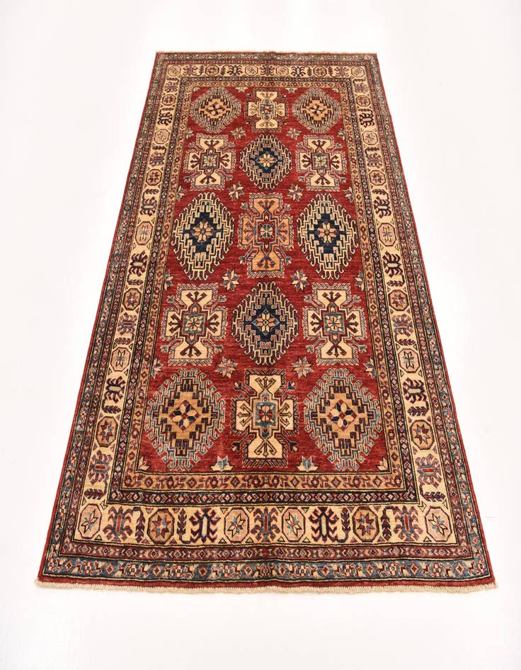 Detail image of  4' 11 x 6' 6  Hand Knotted Kazak Oriental Rug