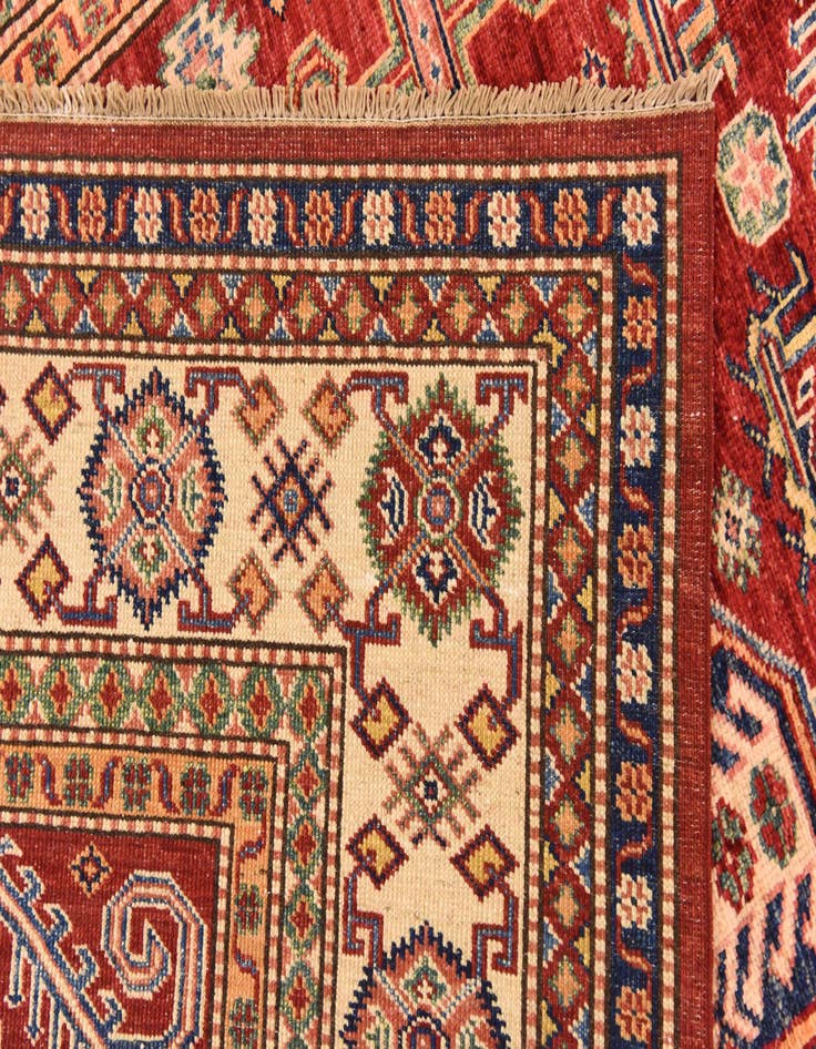 Detail image of  5' 9 x 8' 2  Hand Knotted Kazak Oriental Rug