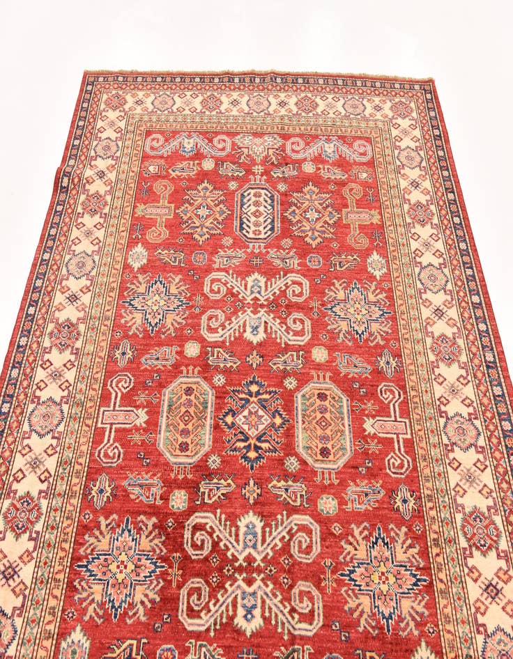 Detail image of  5' 9 x 8' 2  Hand Knotted Kazak Oriental Rug