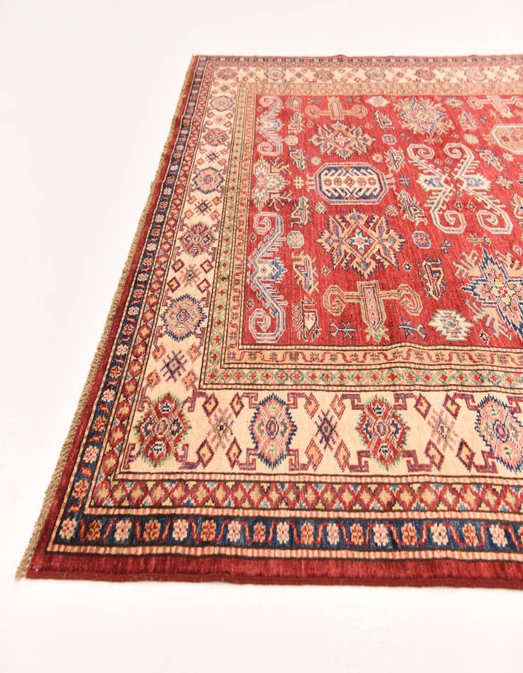 Detail image of  5' 9 x 8' 2  Hand Knotted Kazak Oriental Rug