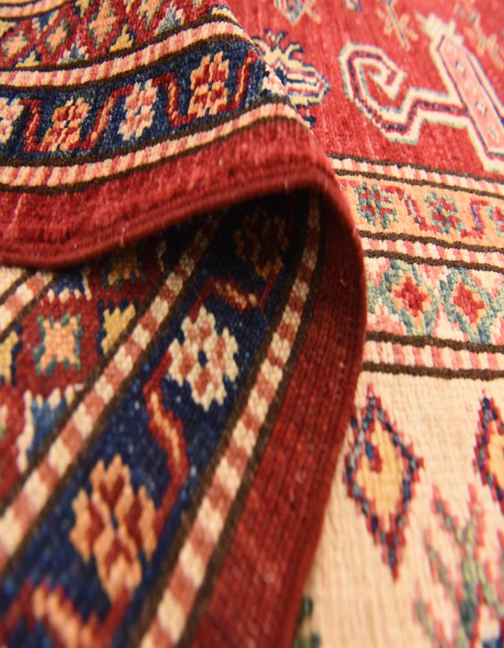 Detail image of  5' 9 x 8' 2  Hand Knotted Kazak Oriental Rug