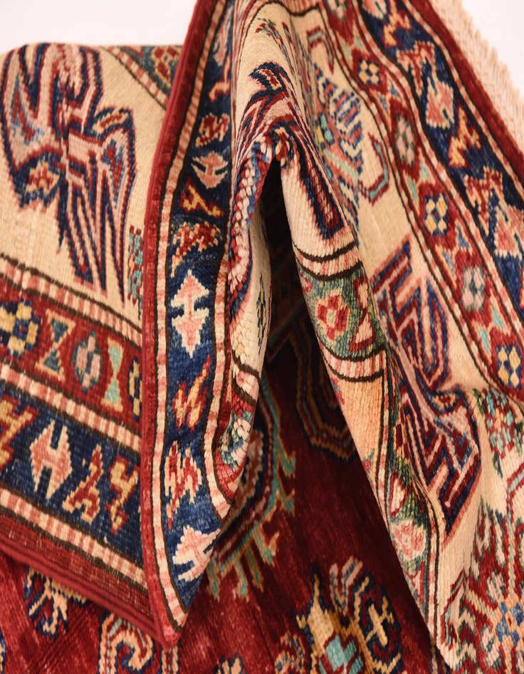Detail image of  5' 7 x 8' 2  Hand Knotted Kazak Oriental Rug
