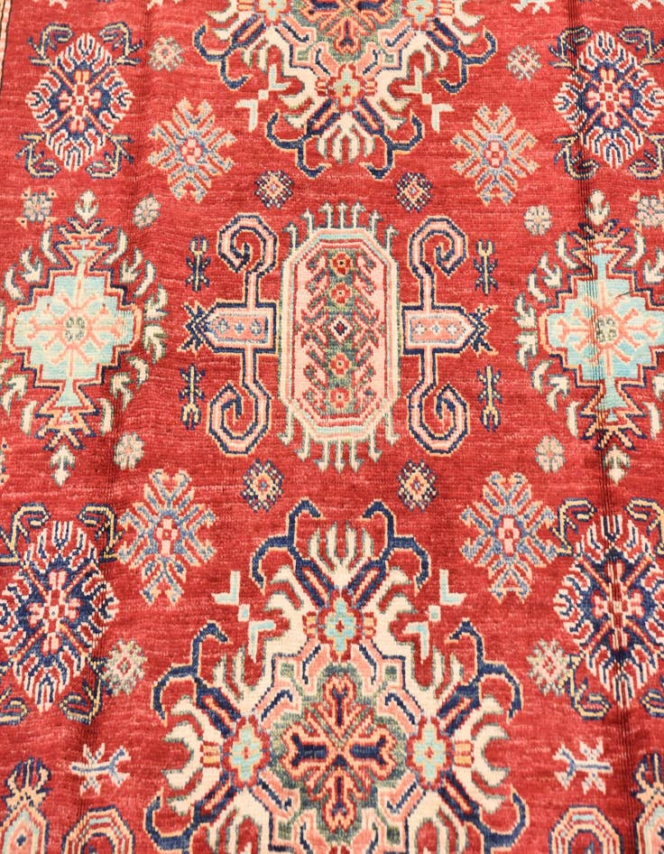 Detail image of  5' 7 x 8' 2  Hand Knotted Kazak Oriental Rug