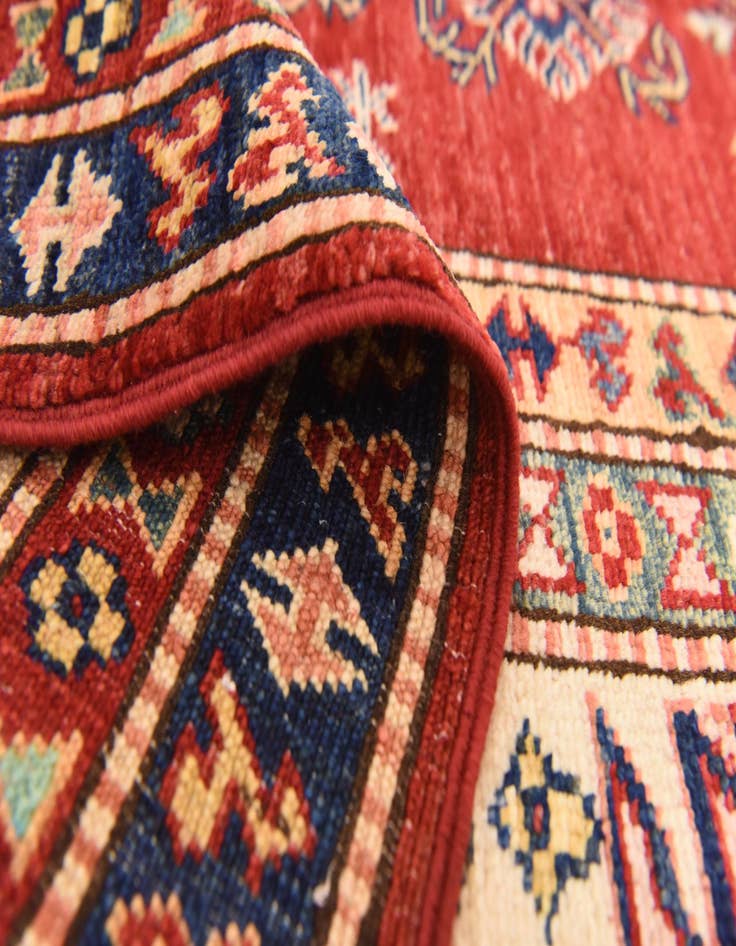 Detail image of  5' 7 x 8' 2  Hand Knotted Kazak Oriental Rug