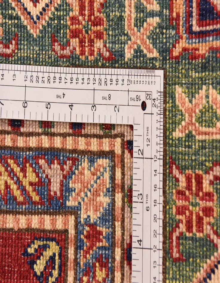 Detail image of  5' 6 x 8'  Hand Knotted Kazak Oriental Rug