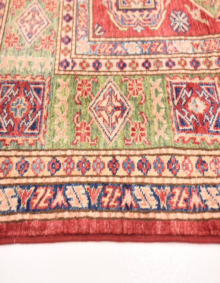 Detail image of  5' 6 x 8'  Hand Knotted Kazak Oriental Rug