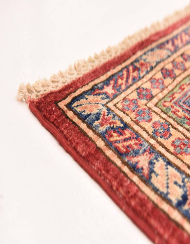 Detail image of  5' 6 x 8'  Hand Knotted Kazak Oriental Rug