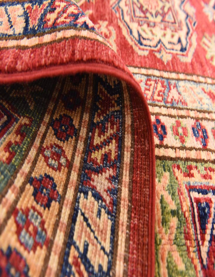 Detail image of  5' 6 x 8'  Hand Knotted Kazak Oriental Rug