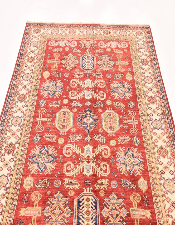 Detail image of  5' 7 x 7' 11  Hand Knotted Kazak Oriental Rug